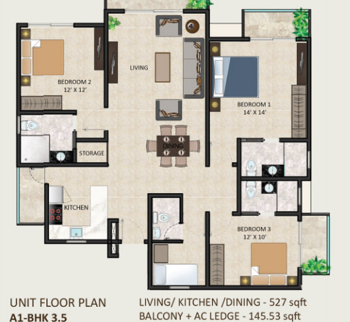 A1-BHK 3.5
